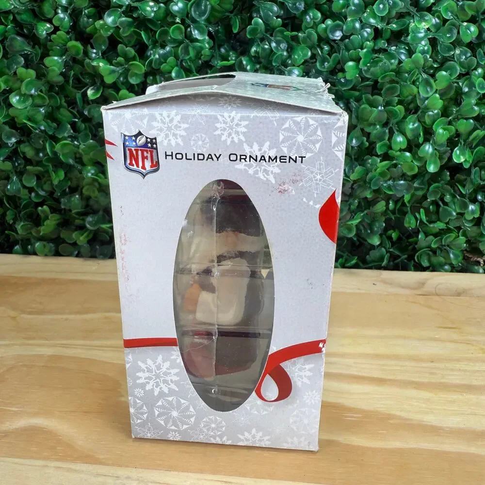 NIB Houston Texans Christmas Ornament NFL Gnome Football Holiday Elf